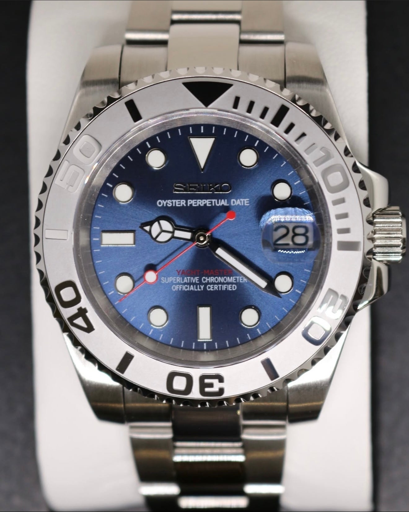 Seiko mod Yacht master “blue”