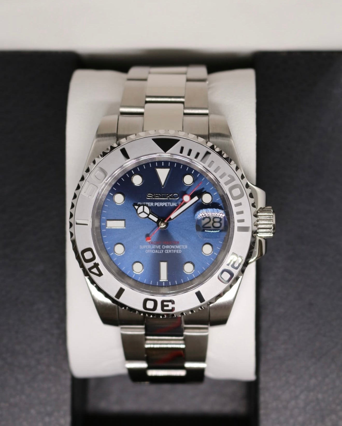 Seiko mod Yacht master “blue”