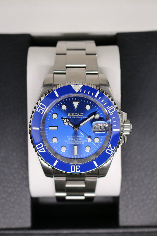 Seiko mod Submariner “Smurf”