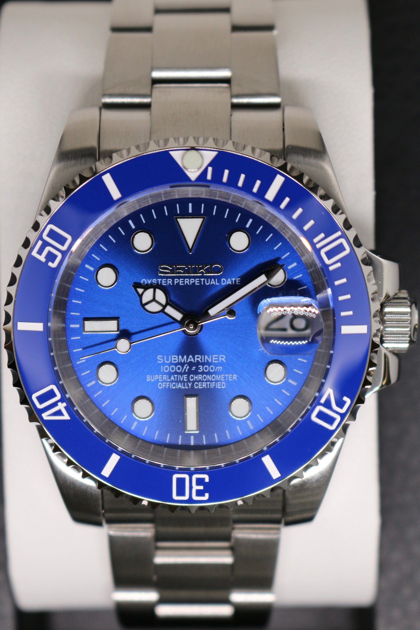 Seiko mod Submariner “Smurf”